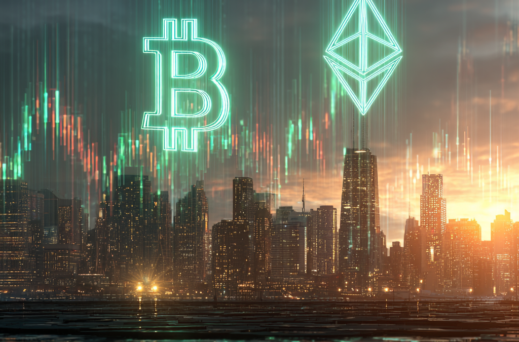 Bitcoin and Ethereum Rising